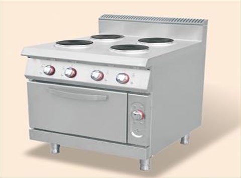 Electric 4-round hotplate Cooker with oven